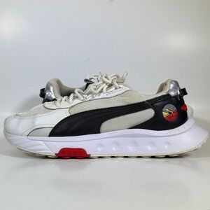 PUMA Wild Rider Layers Mens Size 12 White Black Red‎ Athletic Sneakers
